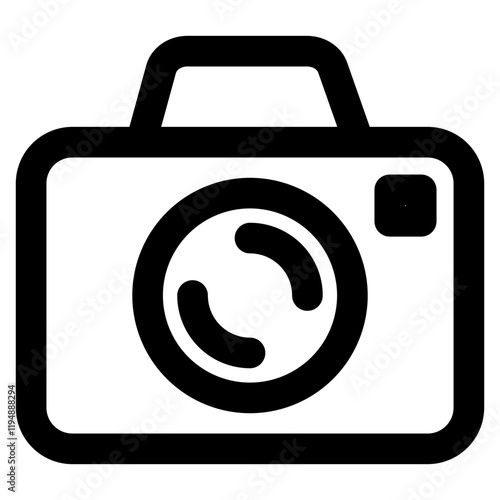 Camera icon element for design