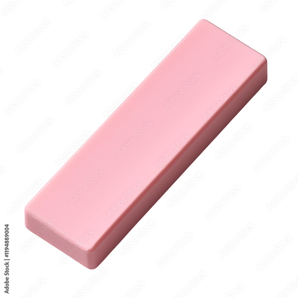 Pink Rectangular Object Isolated on White Background, Simple Geometric Shape, Minimalist Design, Clean Lines, Smooth Surface, Pastel Color, Studio Shot, Mockup, Product Presentati Pink Rectangular Object Isolated on White Background, Simple Geometric Shape, Minimalist Design, Clean Lines, Smooth Surface, Pastel Color, Studio Shot, Mockup, Product Presentati