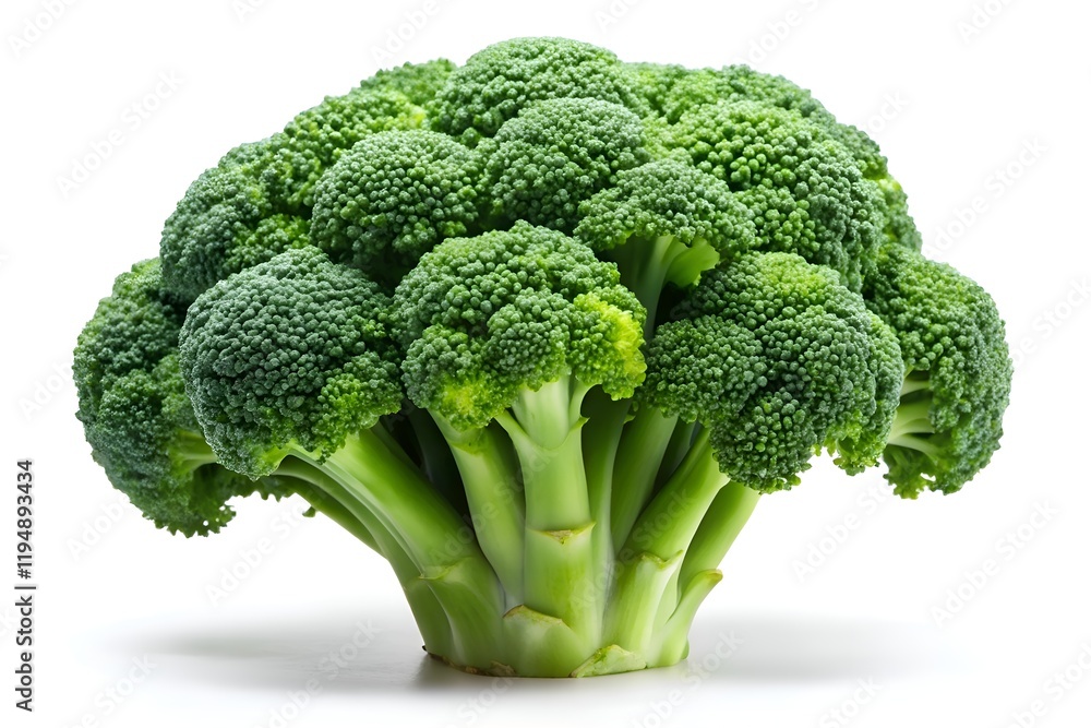 Fresh Broccoli Head Ready for a Healthy Dish Fresh Broccoli Head Ready for a Healthy Dish