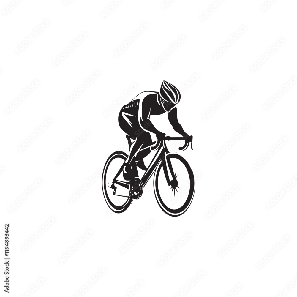 Naklejka premium rider silhouette