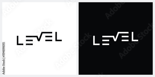 typography text level logo design graphic vector