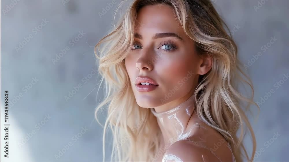 portrait of a woman with blond hair