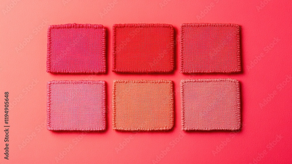 Fototapeta premium A bright red gradient fading from energetic scarlet to a light coral finish.