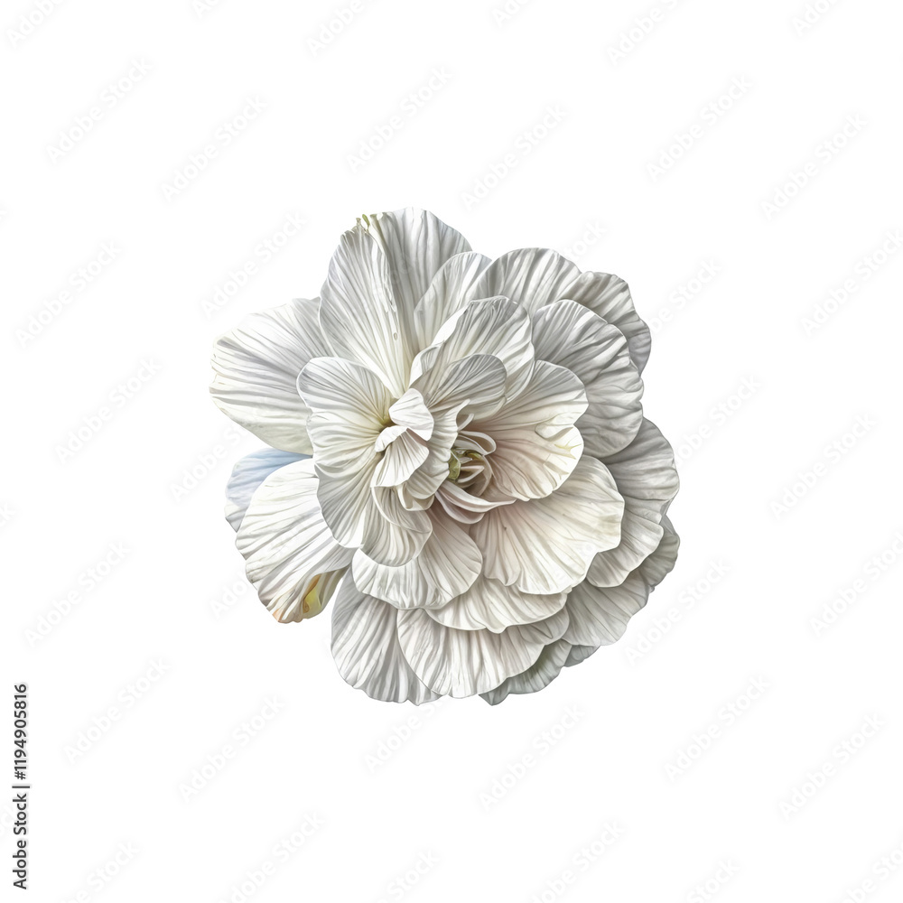 Delicate White Bloom: A close-up shot of a pristine, single white flower, showcasing the intricate textures and layers of its petals, offering a sense of purity and natural beauty. Delicate White Bloom: A close-up shot of a pristine, single white flower, showcasing the intricate textures and layers of its petals, offering a sense of purity and natural beauty.