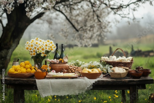 Spring Festival Celebrating Velikonoce photo