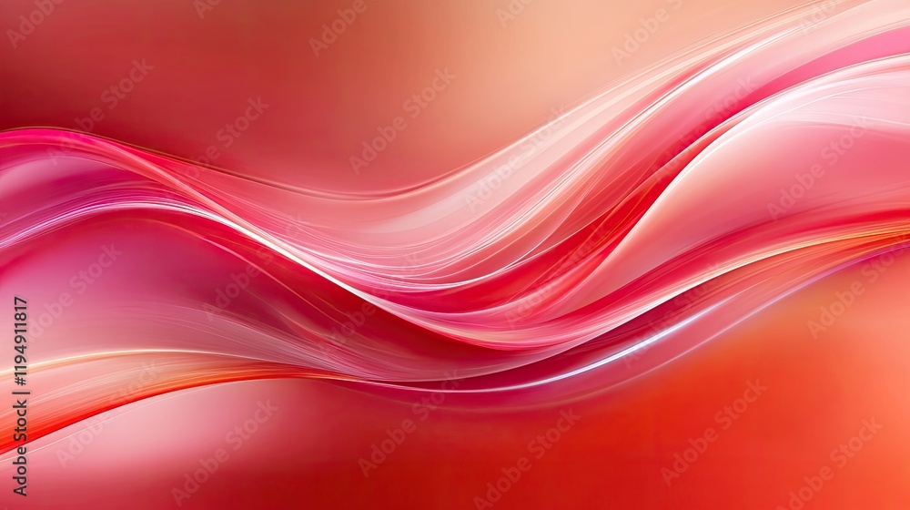 Naklejka premium A dynamic red gradient background blending cherry red with soft peach tones diagonally.