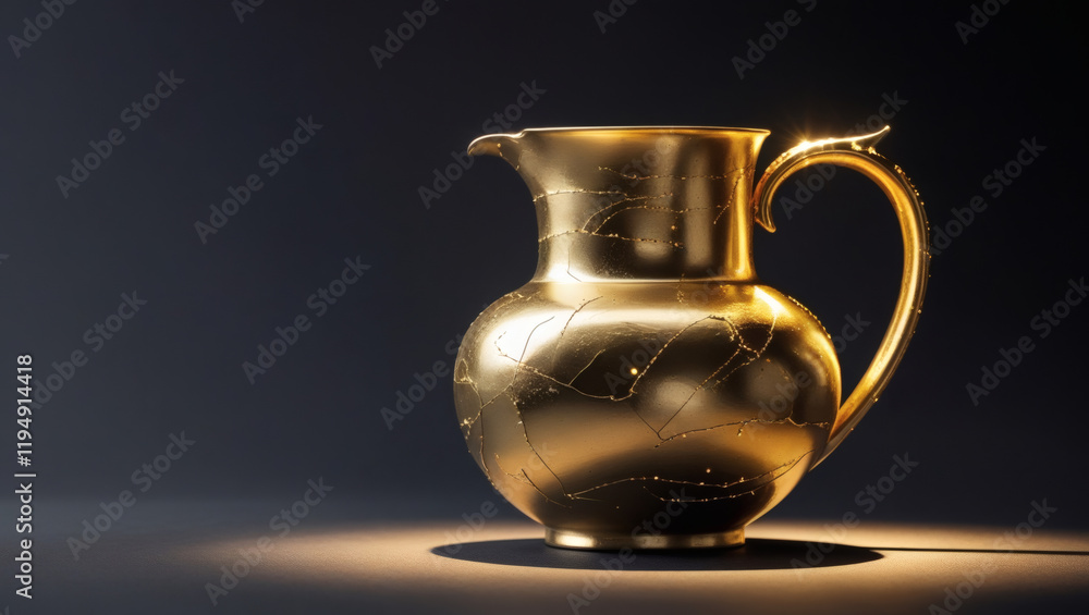 Golden threads of imperfection: a serene depiction of kintsugi artistry Golden threads of imperfection: a serene depiction of kintsugi artistry