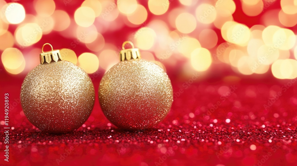 A sleek red backdrop with soft bokeh lights and shimmering golden holiday elements. A sleek red backdrop with soft bokeh lights and shimmering golden holiday elements.
