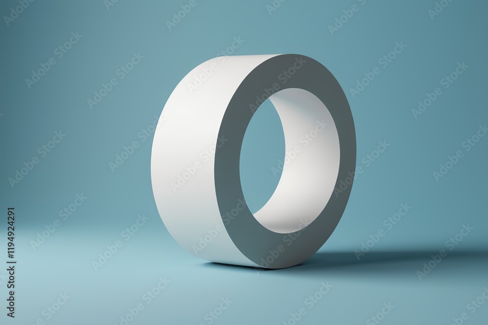 a close up of a white object on a blue surface a close up of a white object on a blue surface