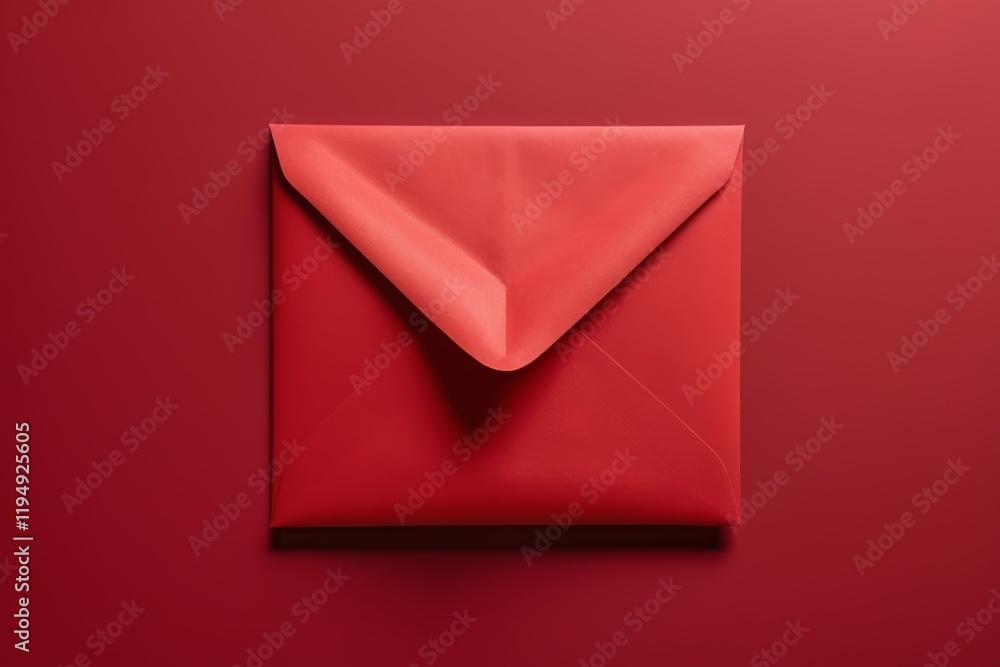 an envelope with a red envelope on a red background an envelope with a red envelope on a red background