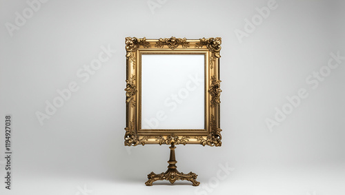 white frame on  white wall