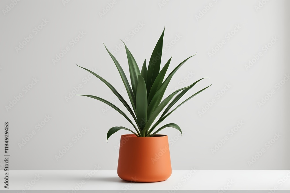 there is a plant in a pot on a table there is a plant in a pot on a table