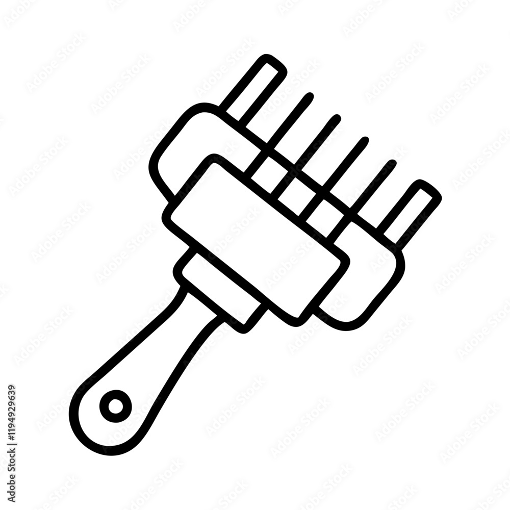grilling brush icon, grilling brush line art - simple line art of grilling brush, perfect for grilling brush logos and icons and themed design grilling brush icon, grilling brush line art - simple line art of grilling brush, perfect for grilling brush logos and icons and themed design