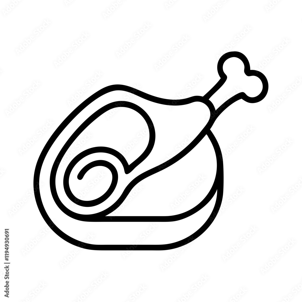 meat resting icon, meat resting line art - simple line art of meat resting, perfect for meat resting logos and icons and themed design meat resting icon, meat resting line art - simple line art of meat resting, perfect for meat resting logos and icons and themed design