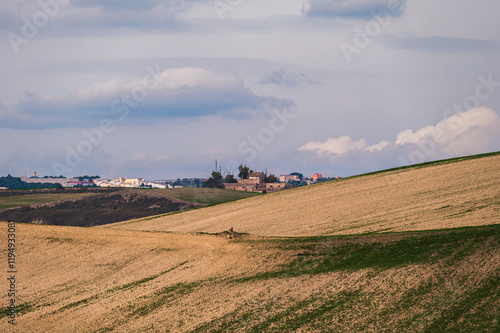 Matera province: spring countryside landscape 