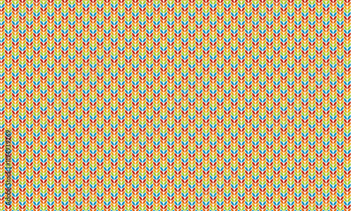 repeating pattern of a rainbow knit texture fabric seamless pattern