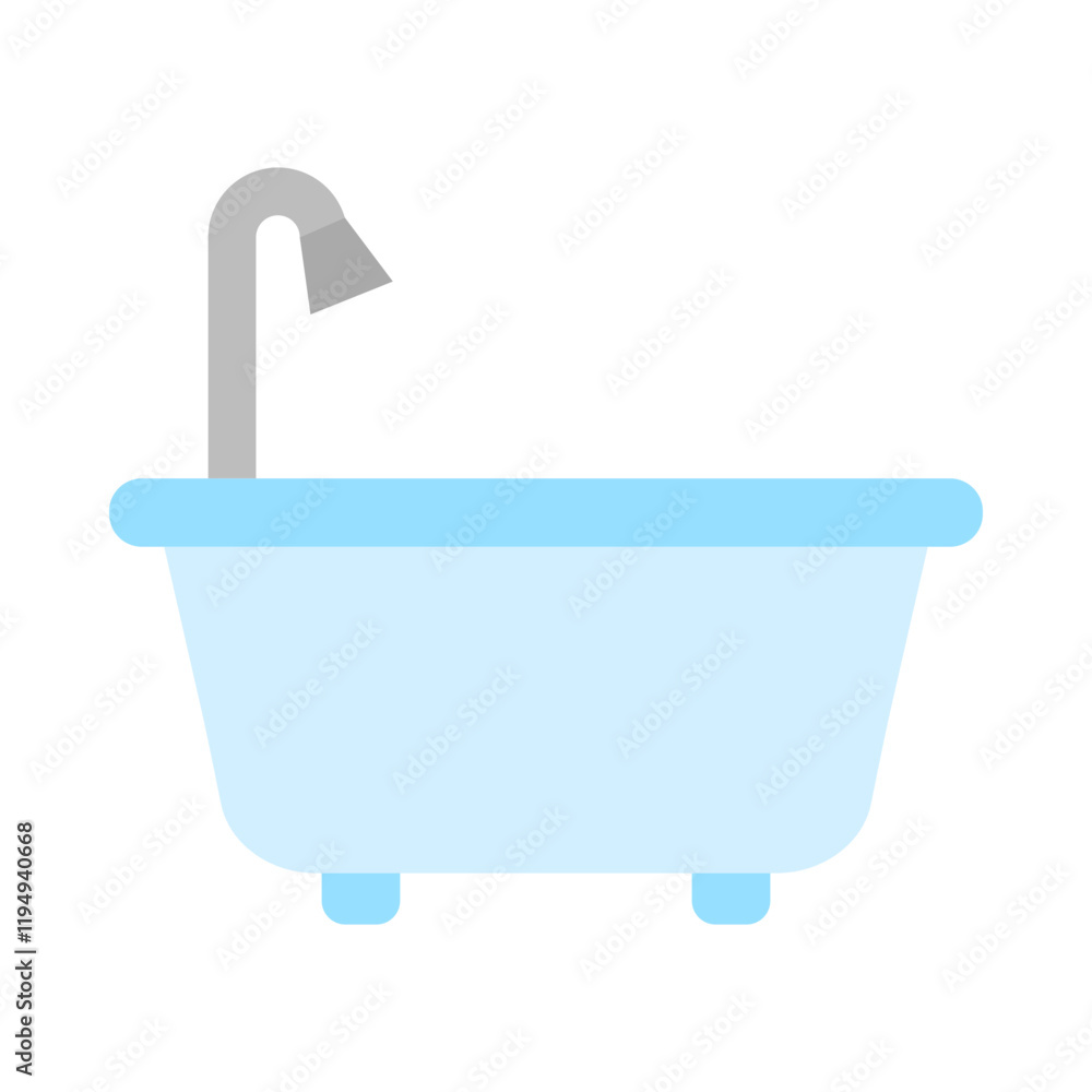 Bathtub flat icon Bathtub flat icon
