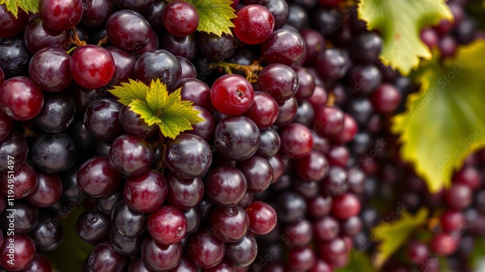 Fototapeta premium Majestic Grape Clusters, High-Resolution Photo, Delicious Grapes