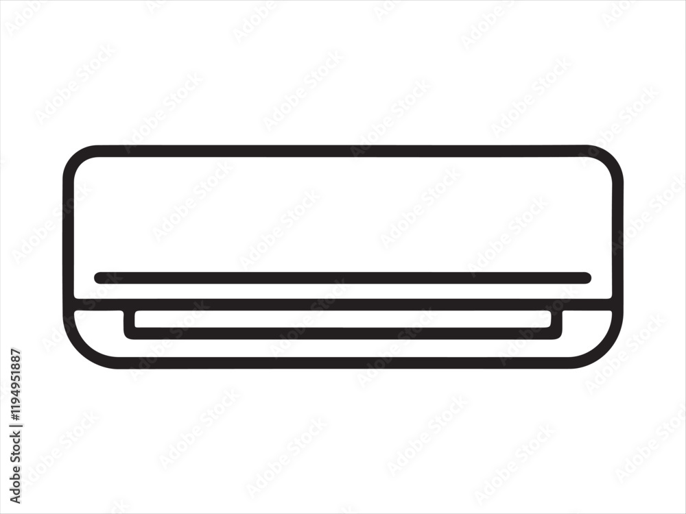 Air Conditioner icon. icon related to electronic, Household appliances. Flat line icon style design. Simple vector design editable Air Conditioner icon. icon related to electronic, Household appliances. Flat line icon style design. Simple vector design editable