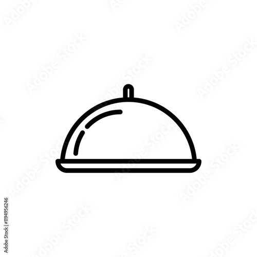 Food tray icon Flat illustration sign