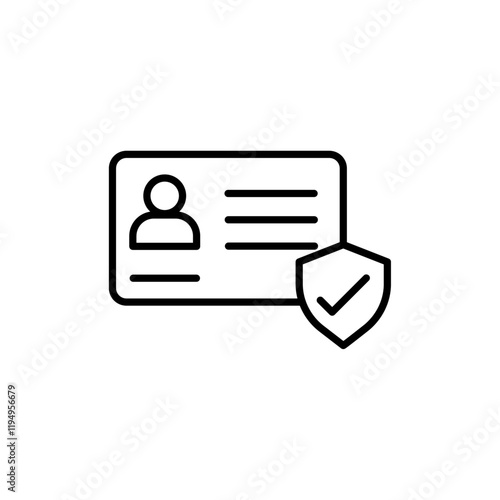 KYC icon Flat illustration sign