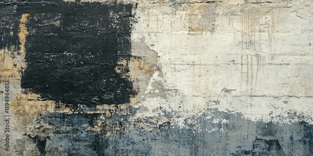 Obraz premium A graffiti-inspired composition with urban textures.