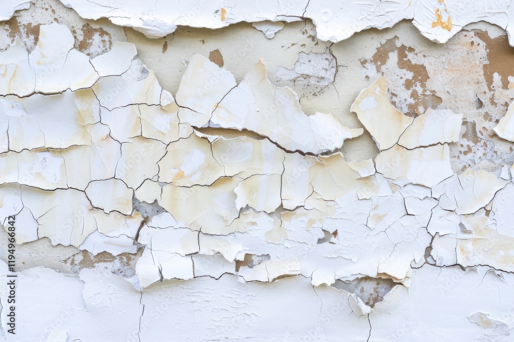Obraz premium Unique Grunge - style White Paper Background: Ripped, Torn, Creased and Crumpled, Offering Ample Space for Text and Poster Design