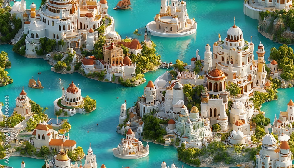 Vibrant fantasy landscape Vibrant fantasy landscape
