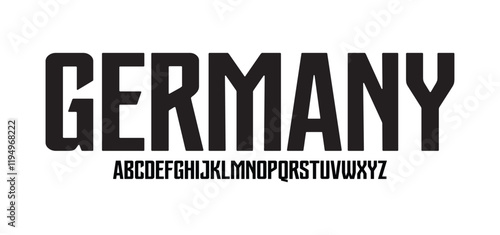 Modern Design vector linear Font for Title, Header, Lettering, Logo, Monogram. Corporate Business Luxury Technology Typeface. Letters, Numbers Line art style.
