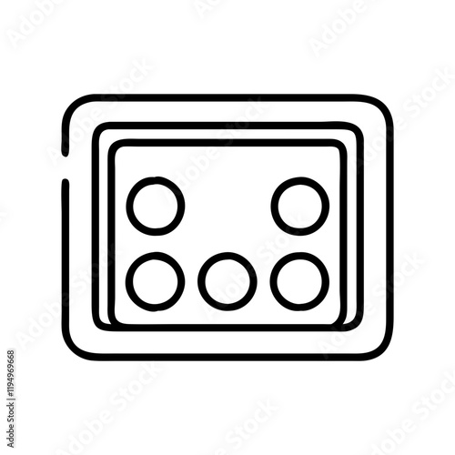 baking sheet icon, baking sheet line art - simple line art of baking sheet, perfect for baking sheet logos and icons and themed design 