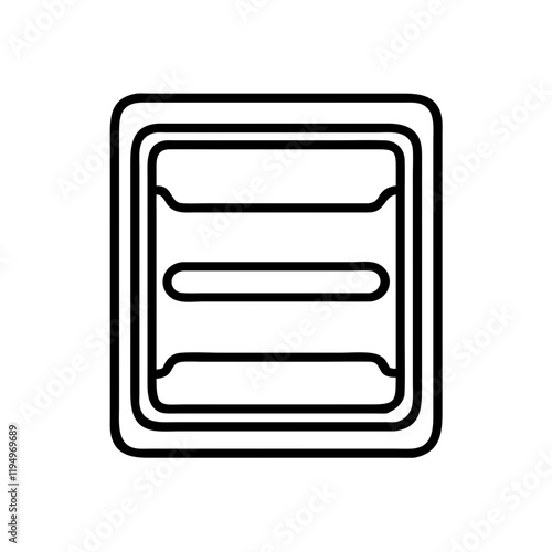 baking sheet icon, baking sheet line art - simple line art of baking sheet, perfect for baking sheet logos and icons and themed design 