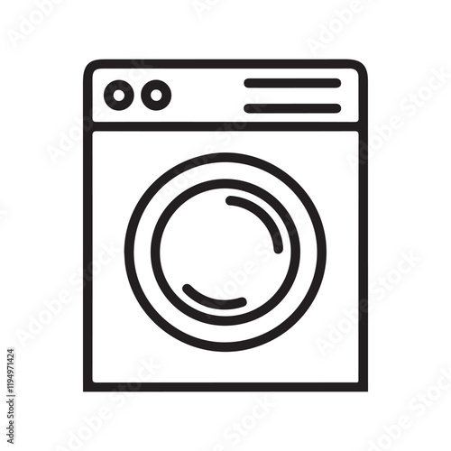 washing machine vector icon