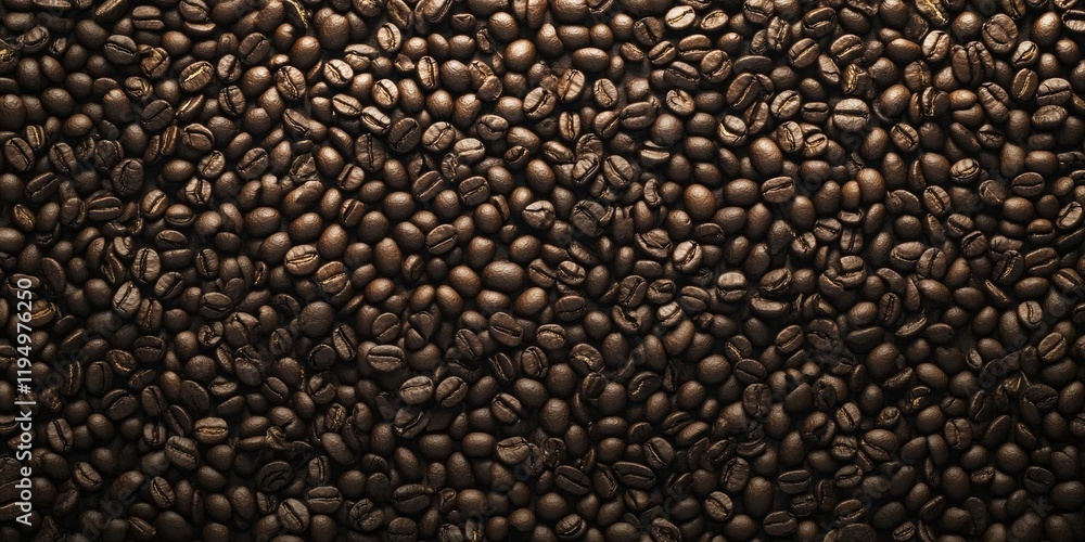 Dark roasted peaberry coffee beans scattered on a black background with highlights creating a texture-rich appearance evoking warmth and depth Dark roasted peaberry coffee beans scattered on a black background with highlights creating a texture-rich appearance evoking warmth and depth