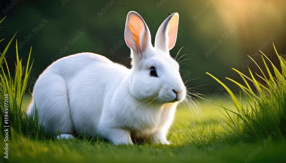 Rabbit images, rabbit in the grass, Springtime Rabbit in a Sunlit Garden Scene Rabbit images, rabbit in the grass, Springtime Rabbit in a Sunlit Garden Scene
