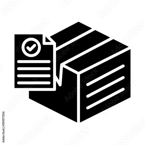 Packing Slip glyph icon