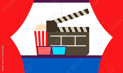 Film movie cinema theater poster vector 