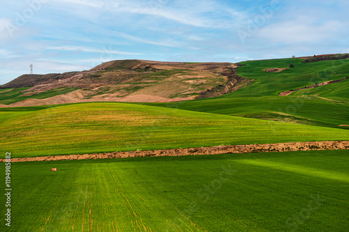 val d'agri, basilicata: spring countryside landscape photo