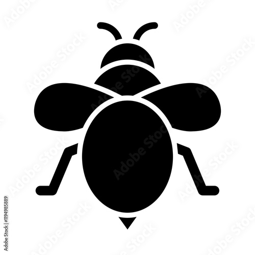 Bumblebee glyph icon