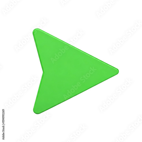 Free Download green arrow isolated, arrowhead turns to the right transparent background. - GFXLoad