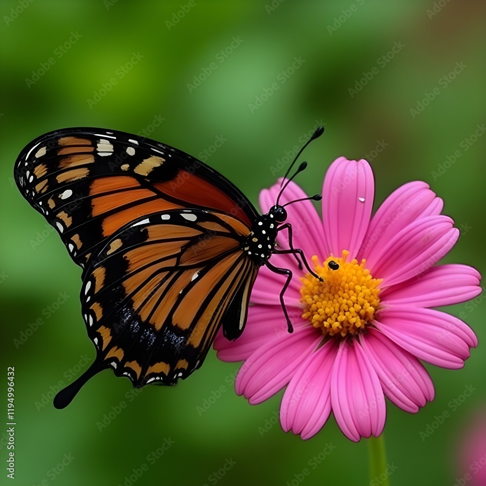 butterfly on flower butterfly on flower