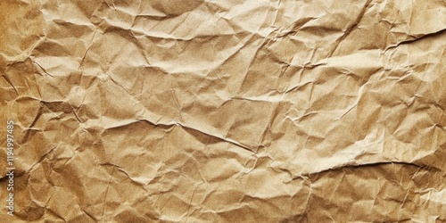 Wallpaper Mural Crumpled brown paper texture background with warm tones and uneven surface, ideal for wrapping or vintage design elements. Torontodigital.ca