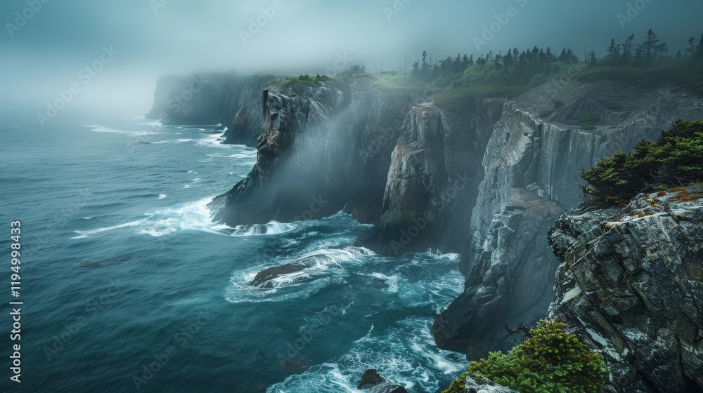Coastal cliffs with dramatic ocean views Coastal cliffs with dramatic ocean views
