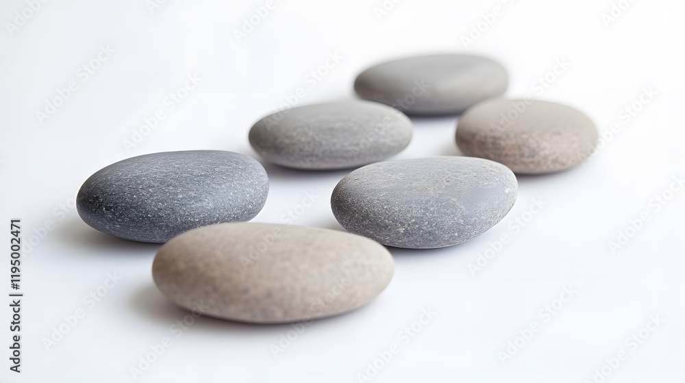 Smooth pebbles in various shades, natural stones arranged neatly, perfect for decoration or meditation spaces. Smooth pebbles in various shades, natural stones arranged neatly, perfect for decoration or meditation spaces.