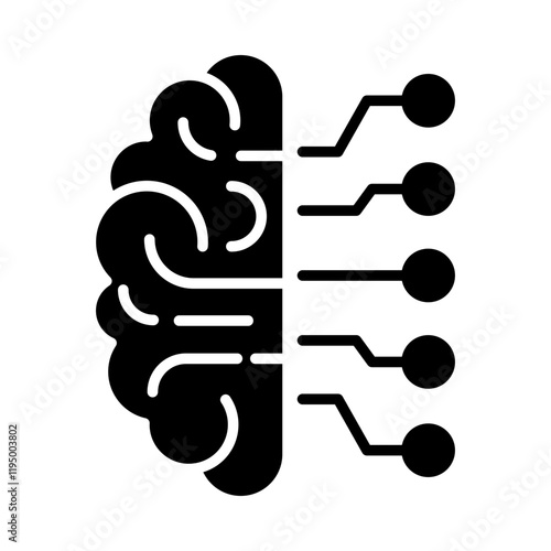 Deep Learning – Brain with Neural Connections Representing Advanced AI Models