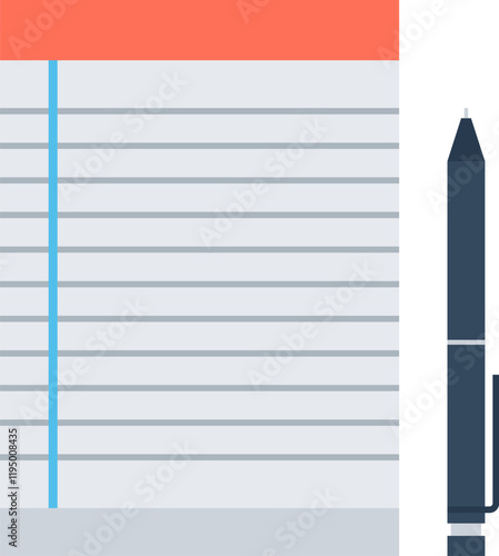 notebook flat vector web icon
