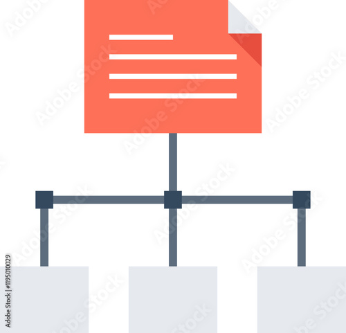 sitemap flat vector web icon