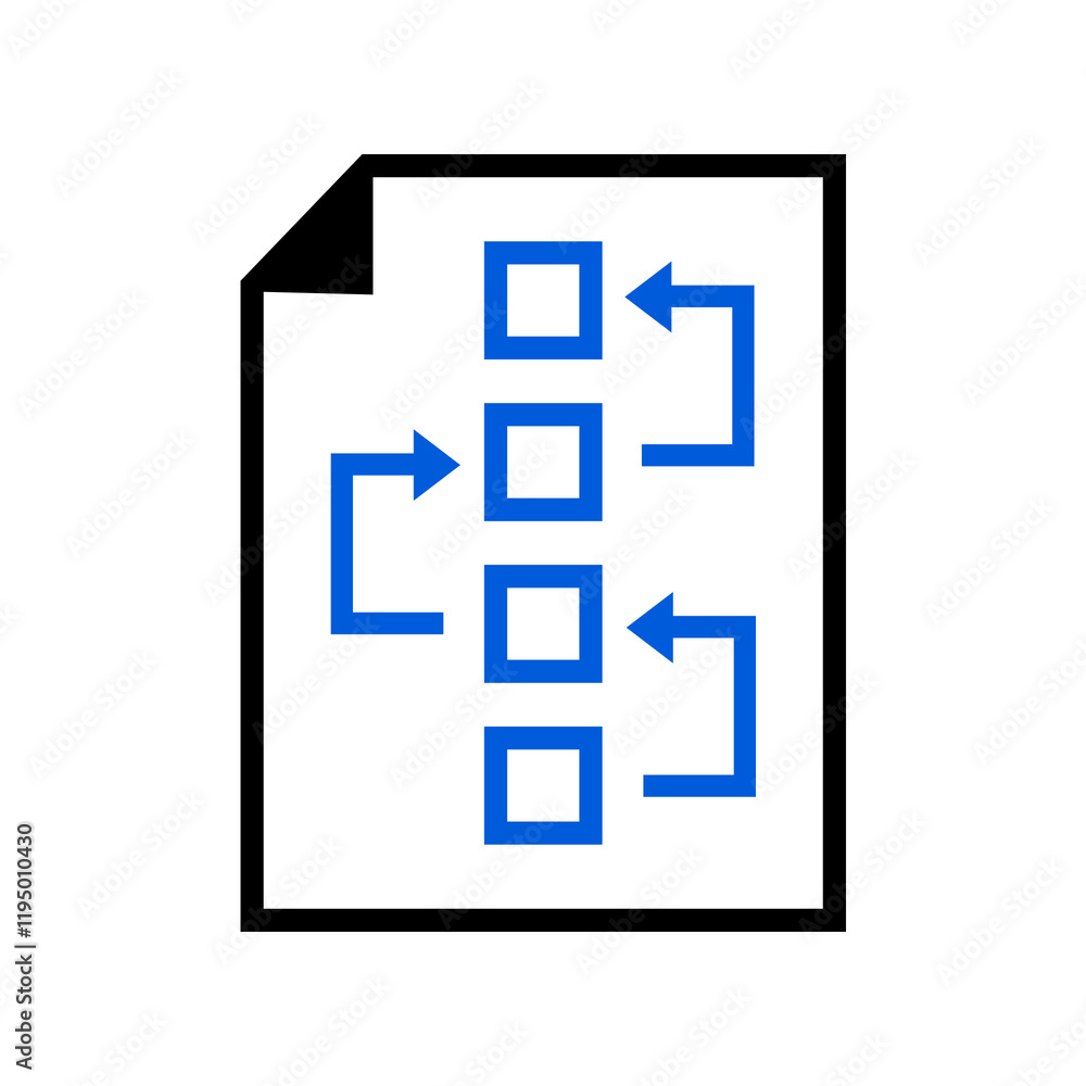 Obraz premium Project Planning Icon on transparent background 