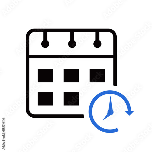 Schedule Icon on transparent background 