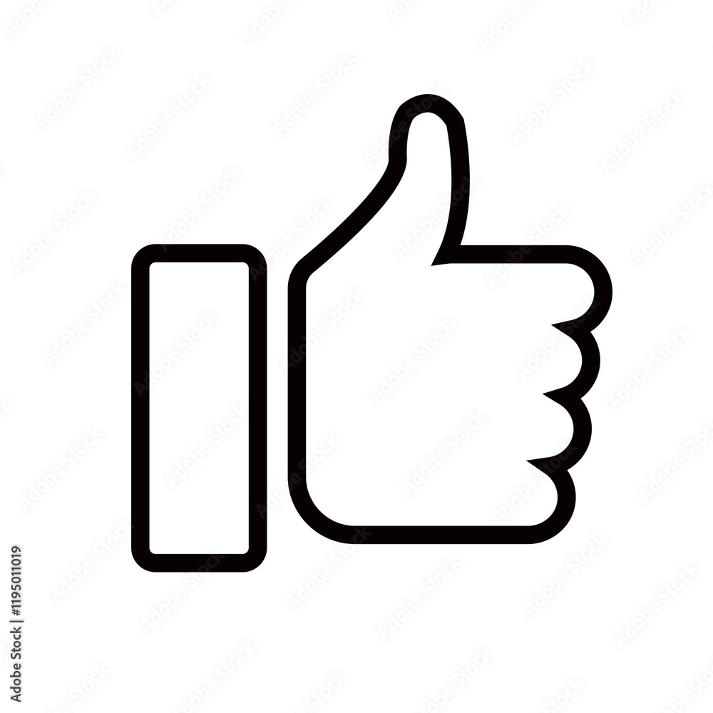 Like feedback sign on transparent background Like feedback sign on transparent background