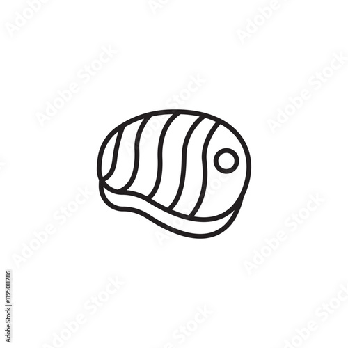 Meat icon set. Beef vector illustration.